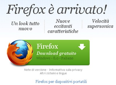 Firefox 8 è in download