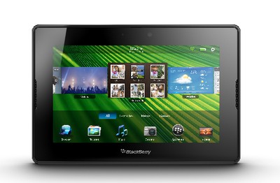 BlackBerry PlayBook, visuale frontale