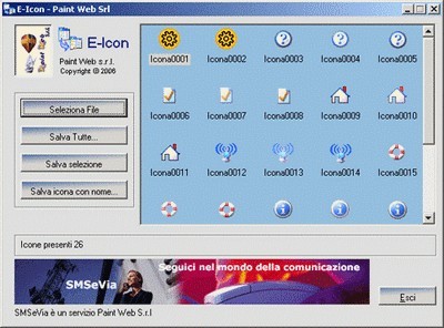 E-icon, software gratuito per l'estrazione di icone