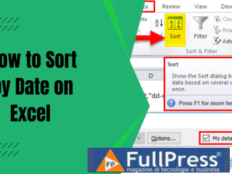 Excel, sort data