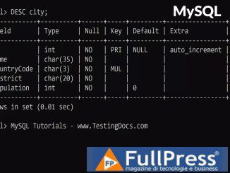 Programmazione MySQL